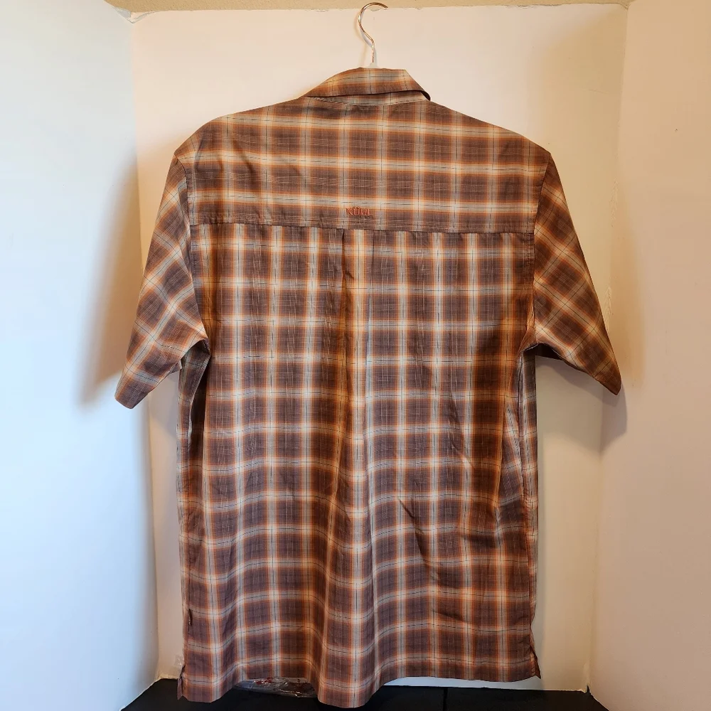 Kuhl Konquer Shirt Lightweight UPF 30 Sun Protection Casual Pearl Snap size Med